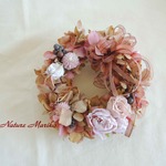 オータムあじさいのミニリースでほっこり気分