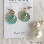 ☆天然石風☆ターコイズ colorピアス／イヤリング☆