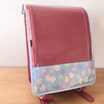新柄入荷＊再販【受注製作】女の子向け♡切替柄と縁取りが選べる＊透明ランドセルカバー