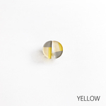 2カラー半円イヤリング/YELLOW