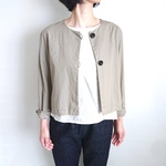 季節の間 (はざま) のショートジャケット  gray