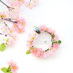 ペットねこ、犬さくら花冠花かんむり被り物フラワー