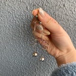 ぐるぐるシルバーピアス