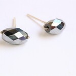 高純度 テラヘルツ 鉱石　Yピアス　Silver／14KGF／K10／K18