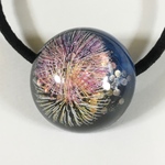 満天の星空に咲く花火　ヘアゴム  レジン
