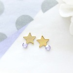 *3320*Petit star bijou earring／pierce(ライラック)