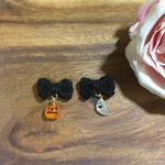 ハロウィンに★カボチャとオバケのピアス