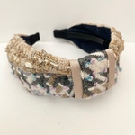 LINTON TWEED♡デニムに合わせたい♡2wayリボン♡カチューシャ♡幅広