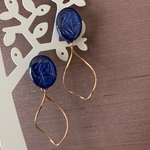 【送料無料】Azul（ピアス/イヤリング/青/ゴールド/星座/オリジナル/ハンドメイド）