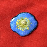 七宝焼・青いひなげし