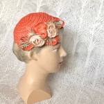 ヘッドドレス《　Anémone orange　》　　No.200085