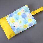 〔翌々日発送可〕シューズケース【ドット イエロー】シューズバッグ 上履き入れ 上靴入れ 入園グッズ 入学グッズ 北欧風