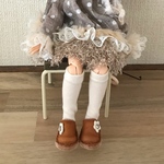【ネオブライス】サイズ    お花のスリッポン キャメル