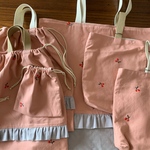 bab様専用☆さくらんぼ刺繍のカバンセット