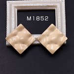 送料無料 8個 ピアス金具 ラウンド 15mm マットゴールド【8】 M1852