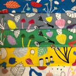 きのこ柄ハギレ5色セット