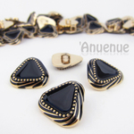 シャンクボタン 25mm【Antique triangle】４個
