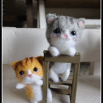 ＊２匹のねこちゃん　椅子ver②＊