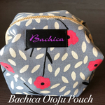Otofu Pouch (M) 小花散らし(グレー)