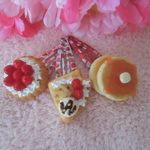 《セット価格》スイーツのパッチンピン♡3本セット