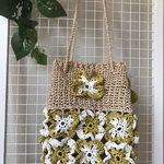 27-2.夏糸の花モチーフショルダーバッグ