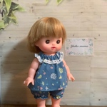 フリル袖ワンピース&パンツ
