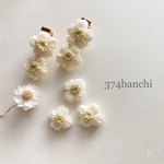 花かんざしのヘアクリップ