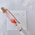 一点限定♡名入れ可能♡プリザーブド 本物の桜♡ハーバリウムボールペン 