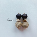 紐ビーズ❊ピアス＆イヤリング