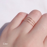 Three line ring 3本のラインでスタイリッシュな仕上がりです♡