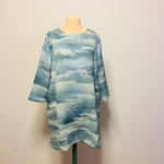 さわやかブルー系チュニックワンピース