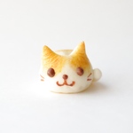 ぶちネコちゃんパン（ストラップ加工できます）
