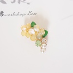 山吹のイヤーカフ