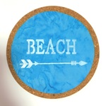 ハワイアンBEACH×矢コルク鍋敷き