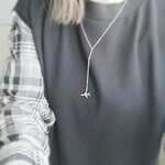 【送料84円】飛行機ネックレス（Y字）