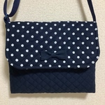 【ymyrii様 オーダーページです】ドット(紺)   ポシェット キッズ      