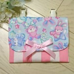 【再再販】【クリップあり・なし選べます❤】移動ポケット  ハンドメイド うさぎ ストライプ 春 