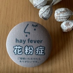 花粉症マーク　花粉症バッチ　花粉症対策　周知喚起バッチ　アレルギーバッチ