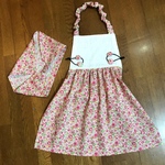 専用・ 1人で着れる エプロン & 三角巾