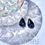 BLACK & PURPLE  雫型
