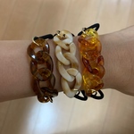 選べるカラーアクリルチェーンゴム