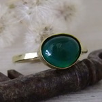 グリーンアゲート＊brass ring