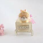 くまこplus* イースターしばちゃん カート ／ 羊毛フェルト 柴犬
