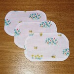 桃色のみつばち柄インナーマスク 《3枚組》