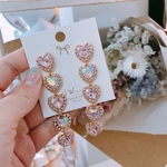 (再販¨̮♡)＊ピンクハートピアス＊韓国＊