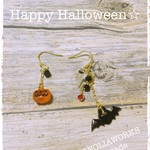 Halloween night☆　アシンメトリーピアス