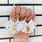 Gold♡Heart マリア フリンジピアス