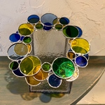 ステンドグラスのプランター