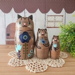 Ｔ様ご予約品＊キジトラ猫マトリョーシカ