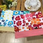 【新】ちっちゃい20×25❤️両面可愛女の子花柄ランチョンマットブルーのお花北欧風